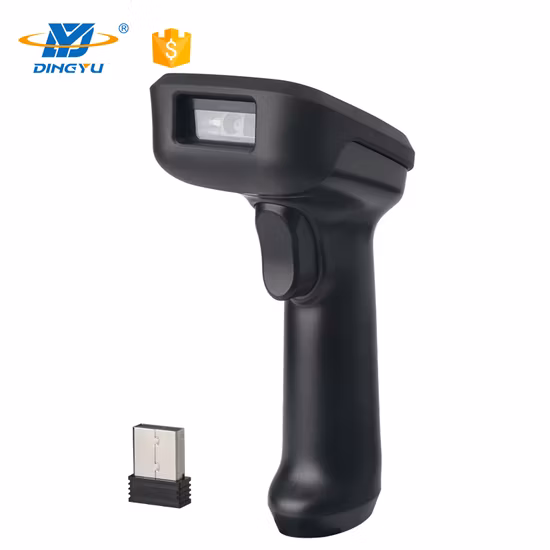 1d 2D-Bild-Qrcode-Barcode-Scanner 2,4 GHz Handheld Wireless mit Cradle-Barcode-Scanner