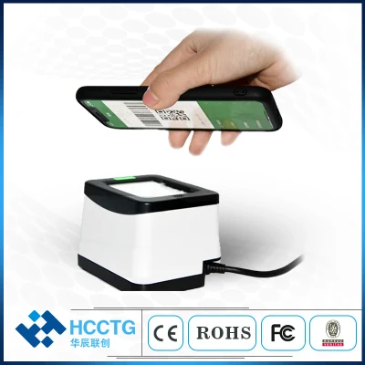 Heißer Verkauf Quick Scan CMOS 2D Qr Code USB Desktop Mobile Zahlung Barcode Scanner Box HS